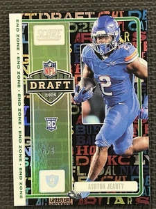 2025 Panini Score Ashton Jeanty RC Rookie Draft 2025 Green End Zone 6/6 - Picture 1 of 2