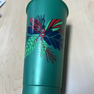 Starbucks Coffee 2020 Christmas Tumbler Tasse 24 oz Kunststoff grün ohne Deckel - Bild 1 von 6