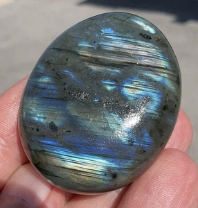 65g polierter Labradorit Palmenstein Mondstein Ausstellungsstück - Bild 1 von 14