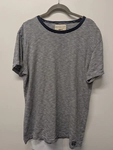 Denim & Supply Ralph Lauren Striped T-Shirt Top Nautical Coastal Sz L Logo Tag - Picture 1 of 5
