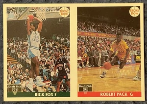 1991 Front Row Promo Strips 25000 produced Rick Fox Robert Pack #3 & #83 Rookie - Picture 1 of 2