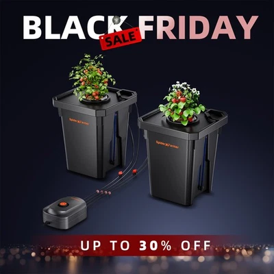 Spider Farmer 7-Gallon DWC Hydroponic System Grow Kits + Air Pump with 2 Buckets - Image 1 of 4