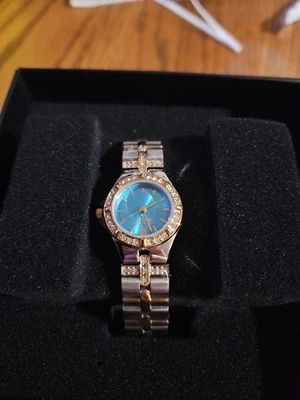 Reloj Mujer Tiffany Azul Plata Y Oro Foto 1 de 4