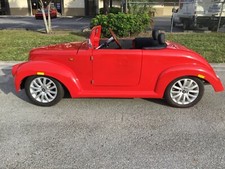 2022 red 1939 roadster LSV Golf Cart car 4 Passenger Seat FAST STREET LEGAL 48v