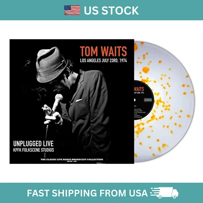 Tom Waits – Los Angeles July 23rd, 1974 LP 12" White Orange Splatter Vinyl - Image 1 of 2
