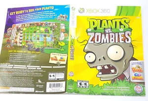 Xbox 360 ~ Plants vs Zombies solo ilustraciones de juego original - Imagen 1 de 1