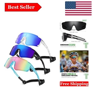 Kids Polarized Sunglasses 3 Pack - UV Protection Sports Goggles for Boys & Gi... - Picture 1 of 8