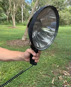 NEW Hand Held 100w Halogen Spotlight 1000 Lumens - 240mm 9 inch Hunting Boating - Picture 1 of 3