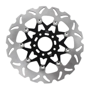11.5" Black Floating Front Brake Rotor for Harley Softail Dyna Touring Sportster - Picture 1 of 7