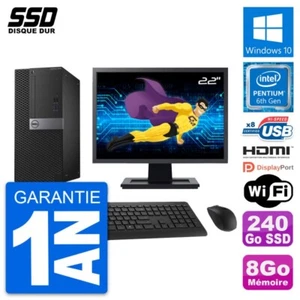 PC tour DELL 3040 Bildschirm 22 " Intel G4400 RAM 8Go SSD 240Go HDMI Windows 10 - Bild 1 von 8