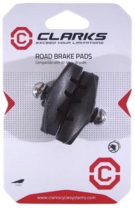 2 x CLARKS brake bike blocks for SHIMANO pad pads 50 mm rubber road inserts pair - Picture 1 of 2