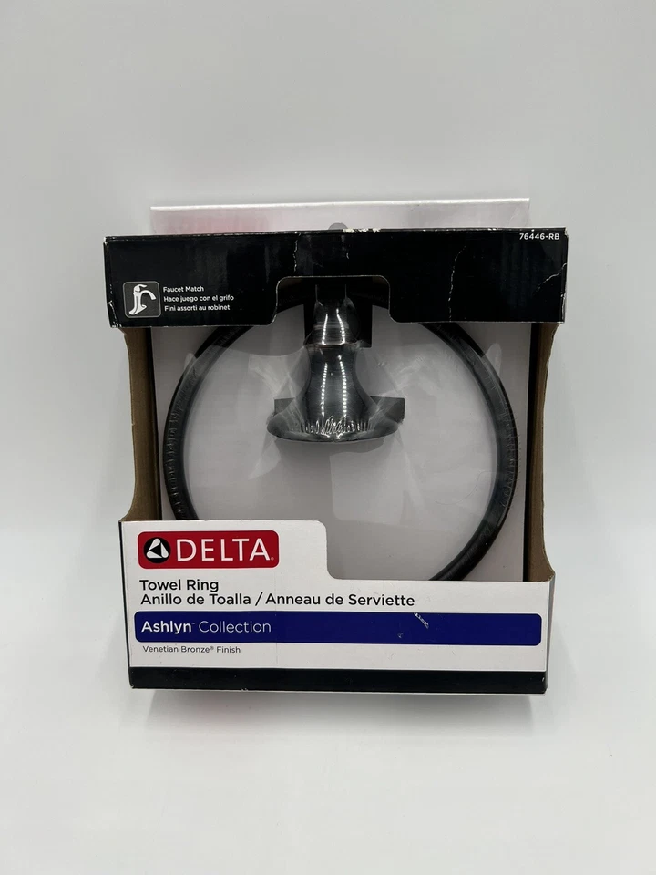 Delta Faucet D76446rb Towel Ring Venetian Bronze