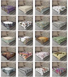 Ambesonne Boho Print Flat Sheet Top Sheet Decorative Bedding 6 Sizes - Picture 1 of 42