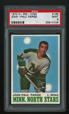 1970 O PEE CHEE OPC Jean Paul Parise #168 PSA 9 MINT - Image 1 of 2