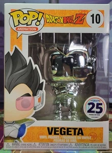 Funko Pop! Dragon Ball Z Vegeta Cromo #10 Funimation 25 Años - Imagen 1 de 6