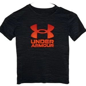 Under Armour Gray & Orange Short Sleeve Size 6 - Picture 1 of 3