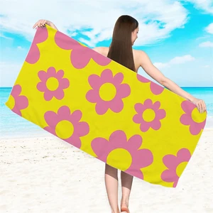 Summer Saving! Double-Sided Printed Beach Towel Superfine Fiber Adult Swimming - Picture 1 of 12