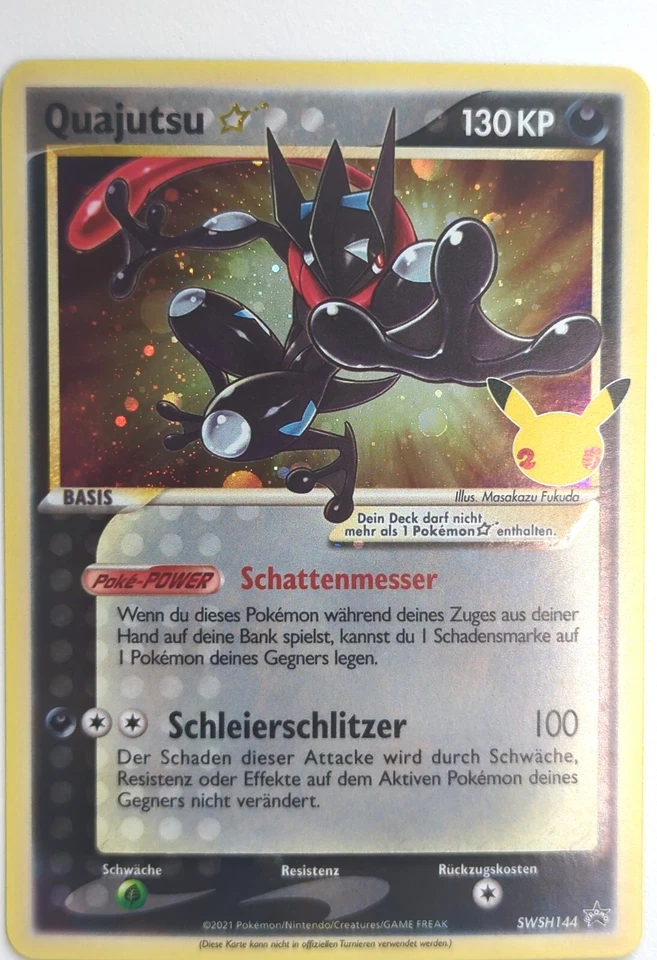 Quajutsu Goldstar SWSH144 Promo Celebrations Deutsch NM Pokemon - Bild 1 von 1