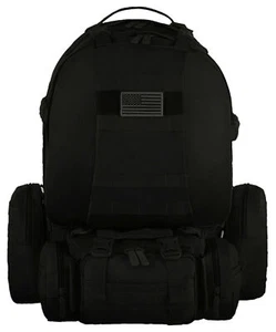 Zaino rimovibile East West USA Tactical Molle Military Assault RT505 NERO - Foto 1 di 5