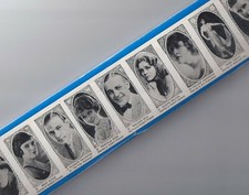 1921 AMERICAN CARAMEL UNCUT STRIP 10 Movie Stars with RUDOLPH VALENTINO #24