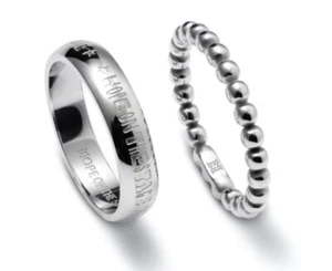 BTS J-HOPE Layered Ring Set Official HOPE ON THE STAGE - Picture 1 of 6