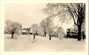 Cartolina d'epoca RPPC scena innevata Cavendish Vermont VT Windsor County - Foto 1 di 3