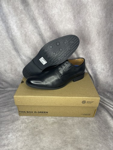Oxford uomo Clarks Whiddon punta liscia 26152918 pelle nera 13 W nuovo con scatola