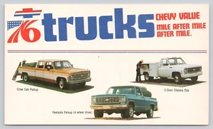 Camionetas Chevy 1976 postal - Imagen 1 de 2
