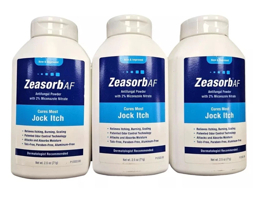 Zeasorb AF 抗真菌粉 JOCK ITCH 等 2.5 盎司(3 包)蓝色 ^ — 第 1/1 张图片