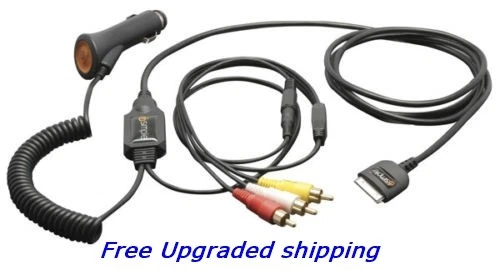 Nuevo cable de interfaz de audio/vídeo para iPod Isimple IS79 30 pines carga para entrada auxiliar Foto 1 de 1