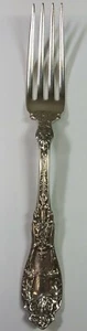Shreve and Company hand hammered rare sterling silver fork, 69.5g, lot#180 - Picture 1 of 6