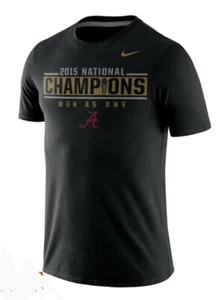 Nike Alabama Crimson Tide 2015 National Champs Locker Room T-shirt Men's XL NWT - Picture 1 of 1