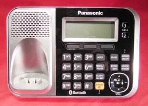 PANASONIC KX-TG7871 S FOR KX-TG7875 SILVER BLACK PHONE BASE STATION ONLY - READ! - Picture 1 of 1