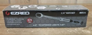 EZRED MR14 1/4" Drive Extendable Ratchet 72 Tooth - 6" to 7.87" New In Package - Bild 1 von 4