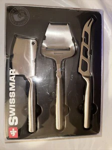 Swissmar Stainless Steel Cheese Knife (3-Piece Cheese Knife Set) New - Picture 1 of 3