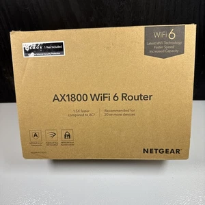 NETGEAR AX1800 R6700AX WiFi 6 Router Dual Band | Nowy zapieczętowany | Do 20 urządzeń - Zdjęcie 1 z 3