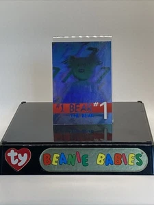 Ty Beanie Babies Series II S2 Blue Hologram Rare Bear Card 289 #1 Bear /6667 - Picture 1 of 3