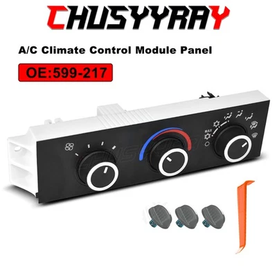 适用于雪佛兰 GMC Express 2500 3500 OE 空调加热器气候控制面板 599-217 — 第 1/4 张图片