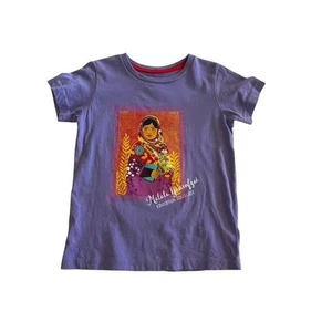 Piccolina Malala Yousafzai Purple Short Sleeve Tee Size 4T - Picture 1 of 4