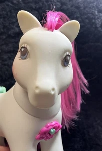 Vintage My Little Pony Secret Surprise Pretty Puff Pony G1 1990 Hasbro No Saddle - Picture 1 of 6