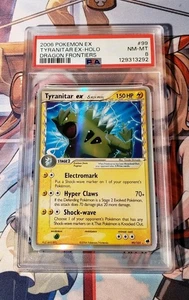 2006 Pokemon EX Dragon Frontiers #99 Tyranitar EX-HOLO PSA 8 - Bild 1 von 6