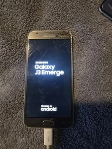 USED Samsung Galaxy J3 Emerge 16gb Silver SM-J327P - Afbeelding 1 van 5