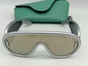 LOEWE ANAGRAM PAULA IBIZA Aviator Mask Silver Mirror Sunglass - Picture 1 of 6