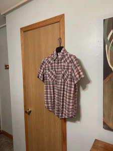 Camisa occidental Levi's mediana multicolor con estampado de cuadros perla a presión manga corta - Imagen 1 de 4