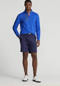 Ralph Lauren Men Medium RLX Golf 1/4 Zip Pullover Royal Blue Stretch Wicking New - Picture 1 of 9