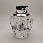 Vintage Mid-Century Cut Crystal Butane Table Lighter - Japan - Sparks