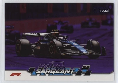2024 Topps Paddock Pass Formula 1 Car Purple Foil /75 Logan Sargeant #50 - Image 1 of 2