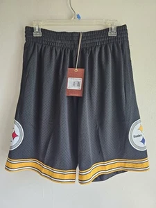 Mitchell & Ness NFL Pittsburgh Steelers Size Medium ID Mesh Throwback Shorts - Picture 1 of 6