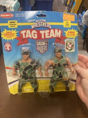 Remco 1985 AWA All Star Wrestlers Gagne's Raiders tag team - Image 1 of 4