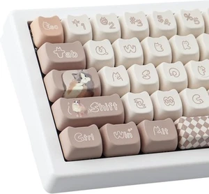 Hyekit PBT Keycaps for Mechanical Keyboard - 144 Keys Cute Cat Keycaps, CAT - Picture 1 of 6